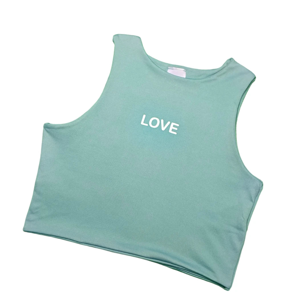 Blusa love verde