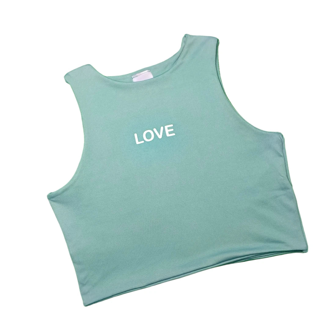 Blusa love verde