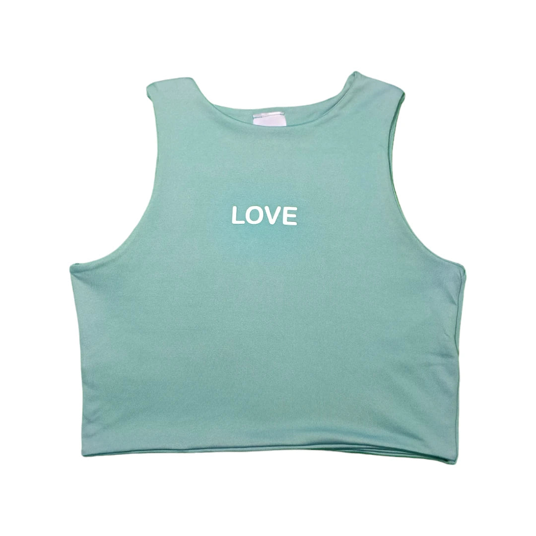 Blusa love verde